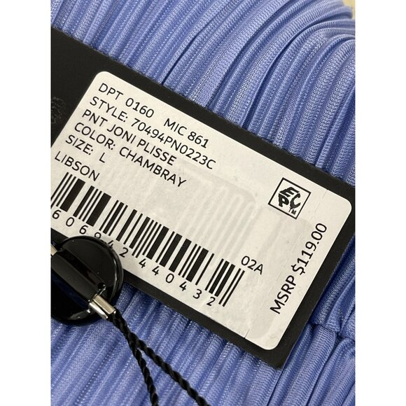 Giani Bini Purple Pull On Plisse Pants Size Large - Picture 4 of 4